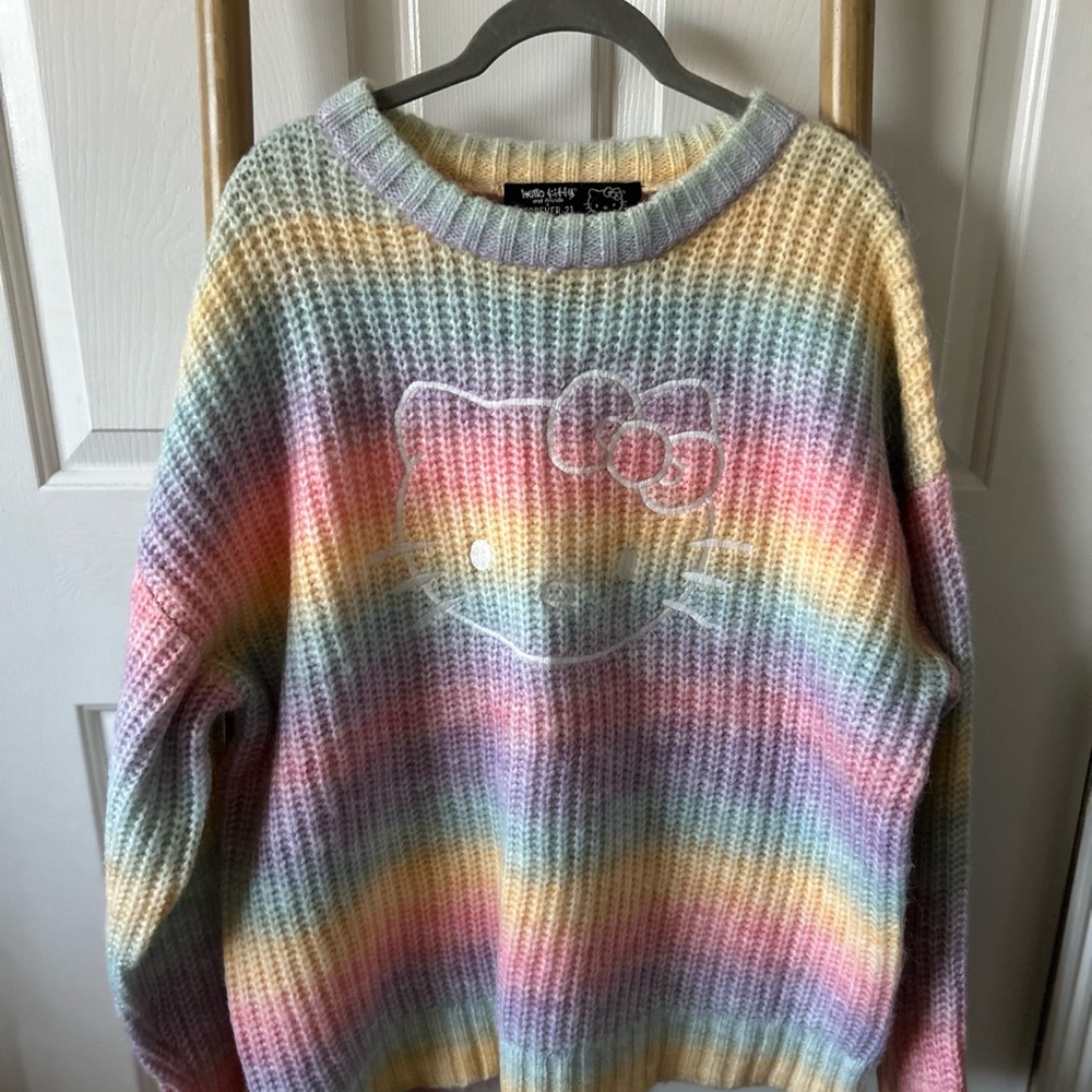 Hello Kitty Pastel Rainbow Sweater